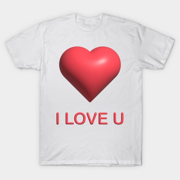 Love 3D T-Shirt by Logisstudio